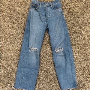 rib cage straight ankle levi’s